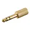 PremiumCord Adapter stereo jack 6.3 - stereo jack 3.5 M/F, pozłacany