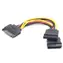 C-tech Kabel zasilający SATA na 2x SATA / widelec / 15cm