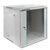 Qoltec 54487 Szafa RACK 19" szara / 12U / drzwi szklane / zamek na klucz 