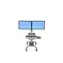 Ergotron Neo Flex Dual WideView WorkSpace / regulowana stacja robocza / nośność 5,4-18 kg / wysokość 51 cm / nachylenie 90°