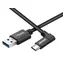 Kabel USB do transmisji danych i ładowania Avacom - USB Type-C (90°) 100 cm, czarny