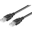Kabel MicroConnect USB2.0 A (M) - USB2.0 A (M) / 0,5 m / czarny