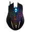 A4Tech X87 Oscar Neon Czarny / Mysz optyczna do gier / 2400 DPI / 5 przycisków / Praworęczny / USB / Podświetlenie neonowe