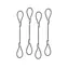 Lindy 40774 Blokada kablowa czarna / 0,15m