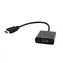 Adapter Gembird HDMI-A (M) na VGA (F) + kabel audio 3,5 mm / czarny