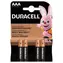 Duracell - Podstawowe baterie AAA 4 szt