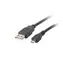 Lanberg Kabel USB 2.0 AM do mikro 1,8 m, czarny