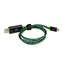 Kabel USB RealPower USB 2.0 USB-A - Micro-B 75 cm LED zielony