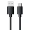 Kabel USB RealPower USB 2.0 USB-A męski - USB-C męski 60 cm czarny