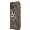 Tylna obudowa Guess PU 4G z metalowym Logo do Apple iPhone 13, brązowa