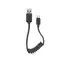 Kabel spiralny SBS USB - USB-C 0,5m czarny
