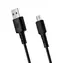 BonBon Kabel do transmisji danych i ładowania USB-A 2.0 na microUSB 1m, czarny
