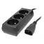 Zasilacz OEM 230V do UPS - 1x IEC C14 do 3x CEE 7 / 5 (FR - CZ) / max 10A / długość 30 cm