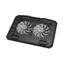 PORT CONNECT Cooler Pro czarny / podstawka chłodząca do laptopa / 2x USB-A / 2 wentylatory / powierzchnia 35 x 25 cm