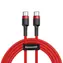 Baseus CATJK-D01 Cafule czerwony / kabel USB-C / 60W / 2m