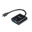 Adapter Akasa AK-CBHD21-15BK czarny / microHDMI na VGA / FullHD