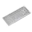 Glorious GMMK Pro White Ice Barebone ISO białe / gamingowe 75% klawisze TKL. / bez przełączników / USB-C / układ ISO / RGB / 1,8m