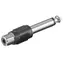 Adapter MicroConnect mono jack 6,35 mm (M) - RCA (F)