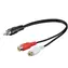 Adapter audio MicroConnect RCA RCA(M) - 2x RCA(F)