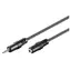 Kabel audio MicroConnect Jack 2,5 mm (M) - Jack 2,5 mm (F) 2 m czarny