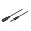 Kabel słuchawkowy MicroConnect 3-pinowy Jack 3,5 mm (M) - Jack 3,5 mm (F) 1 m czarny