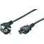 Kabel zasilający MicroConnect Schuko kąt 90° - C5 1,8m biały