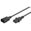 Przewód przedłużający MicroConnect C14 - C13 1m czarny
