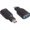 Adapter MicroConnect USB-C (M) - USB3.0 A (F) czarny 