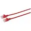 MicroConnect CAT6a U/UTP SLIM 3M czerwony / LSZH