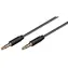 Kabel audio MicroConnect Slim 4-pinowy Jack 3,5 mm - Jack 3,5 mm 1,5 m czarny