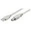 Kabel MicroConnect USB2.0 A (M) - USB2.0 B (M) 5m biały / 480Mbit/s