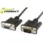Kabel szeregowy MicroConnect RS-232, D-SUB 9-pin (M) - D-SUB 9-pin (F) 3M czarny