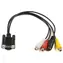 Kabel MicroConnect VGA (M) - RCA + S-Video (F) 0,3 m czarny