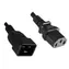 Przewód przedłużający MicroConnect C13 - C20 1m czarny