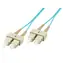 Cable światłowodowy MicroConnect SC/SC wielomodowy dupleks OM3 2m niebieski