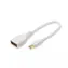 Kabel MicroConnect Mini DisplayPort 1.2 (M) - DisplayPort (F) 0,15 m biały