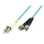 Cable światłowodowy MicroConnect LC/ST wielomodowy dupleks OM3 3M niebieski