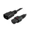 Przewód przedłużający MicroConnect z blokadą IEC C13 - C14 1m czarny
