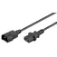Przewód przedłużający MicroConnect C14 - C13 5m czarny