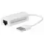 Adapter MicroConnect USB2.0 A (M) - RJ-45 (F) biały