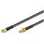 Kabel antenowy MicroConnect WLAN złącze odwrotne SMA - gniazdo SMA 1m czarny 