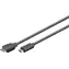 Kabel MicroConnect USB C (M) - microUSB3.0 B (M) 1m czarny / 5000Mbit/s