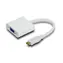 Adapter MicroConnect miniHDMI (M) - VGA (F) biały / Full HD (1920 x 1080) @ 60Hz / Plug & Play