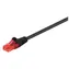 MicroConnect CAT6 U/UTP VALUEPACK 2m czarny / PVC / 10 szt. 