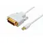 Kabel MicroConnect Mini DisplayPort 1.2 (M) - DVI-D Dual-Link (24+1) (M) 2 m biały / 1920x1080 @ 60Hz 