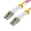 Cable światłowodowy MicroConnect LC/LC wielomodowy dupleks OM4 20m fioletowy
