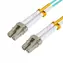Cable światłowodowy MicroConnect LC/LC wielomodowy dupleks OM3 30m niebieski