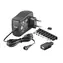 MicroConnect Uniwersalny zasilacz 3-12V czarny / wymienne złącza 8 szt. + złącze USB