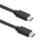Qoltec 52351 USB-C - Kabel USB-C 2m czarny / Kabel do transmisji danych / USB-C 3.1 