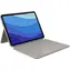 Pokrowiec ochronny Logitech Combo Touch z klawiaturą brytyjską do Apple iPad Pro 11 cali (1., 2. i 3. generacji) piaskowy